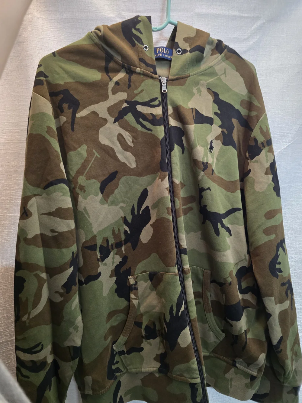 Polo by Ralph Lauren Green Camo Zip Hoodie